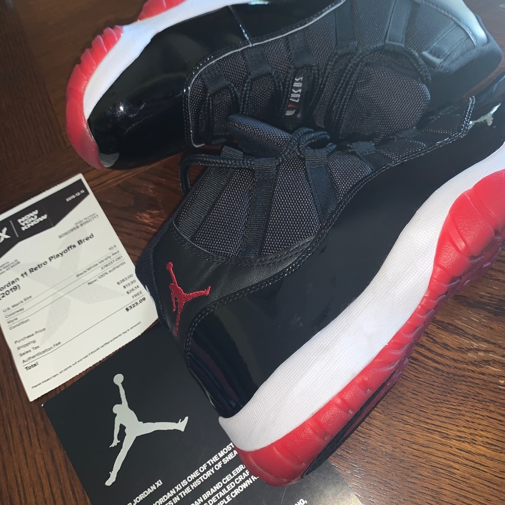 2019 Retro Jordan Bred 11s Size 10.5 never worn.